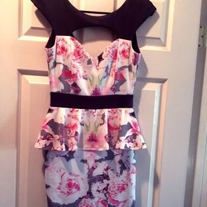 Flirtly peplum dress